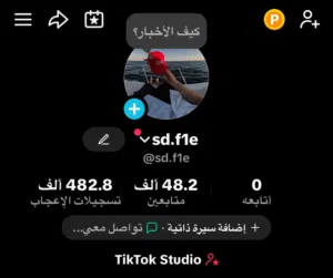 تيك توك 48 الف متابع 482 الف لايك عرب