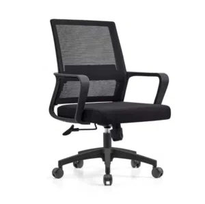 Modern Mesh Office Chair with Armrests and Wheels