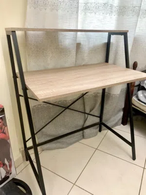 PAN Computer Desk / Study Table with Double Shelf – Excellent Condition - ONLY 65 !