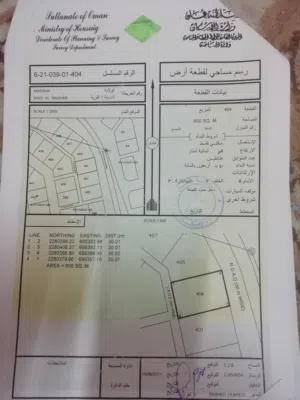 Residential Land for Sale in Al Sharqiya Masira