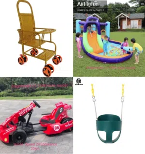 swing  slide playground scooter