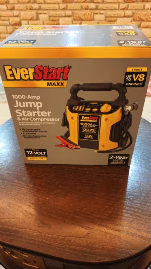 EverStart MAXX 1000A Jump Starter & Air Compressor جهاز تشغيل بطارية متنقل + منفاخ هواء قوي للسيارات
