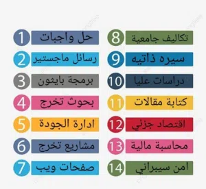 حل واجبات حل تكاليف حل كويزات رسائل ماجستير
