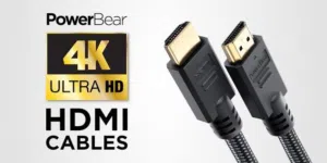 كابل HDMI PowerBear اصلي 4K جديد بالكرتون للبيع