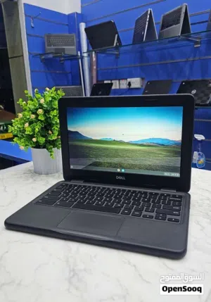 DELL CHROMEBOOK   INTEL CELERON PROCESSOR  4GB RAM  32 GB STORAGE  11.6 INCH TOUCH SCREEN DISPLAY
