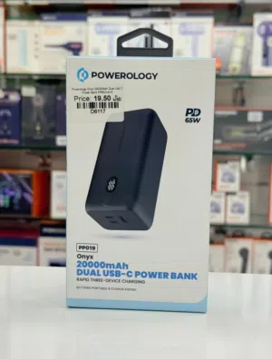 Brand New Powerology Onyx Power Bank in Oman 20000mAh Battery 1 Year Warranty
