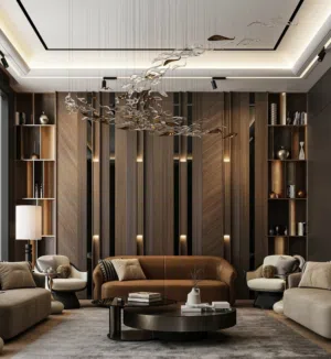 تصميم وتنفيذديكورات داخلية ومطابخ وخزائن خشبية وطاولات والمنيوم