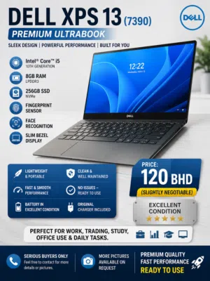Dell XPS 13 – Business Class Laptop Core i5 10th Gen Ready to Use