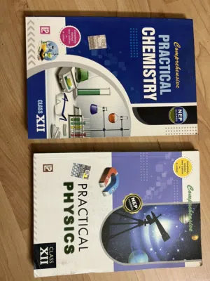 Class 12 Physics and chemistry practical textbooks