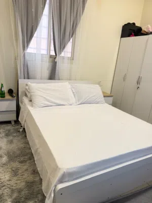 Bed Frame + Mattress for Sale – Excellent Condition – Ready for Pick Up