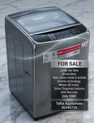 LG 17KG Top Load Used Washing Machine Looks like New Scratchless Neat Clean inside & outside 95BD