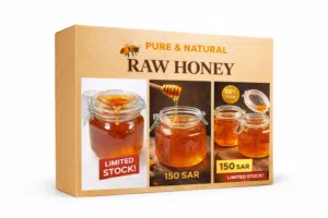 100% Pure & Natural Raw Honey – boosts immunity, provides natural energy,