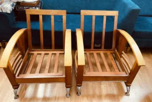 Wooden arm chair
