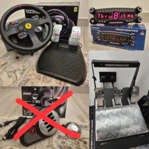 Thrustmaster Full set Racing wheel Pedal simulation for PC PS5 PS4 PS3