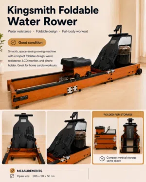 Kingsmith Foldable Water Rowing Machine – Good Condition