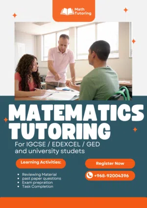 Professional mathematics teacher is available for home tuitions