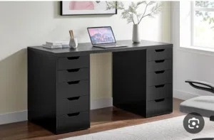 مكتب بدروج متعددة مكتب مميز بالشكل خشب بتشطيب عالي تحريف ماكينه