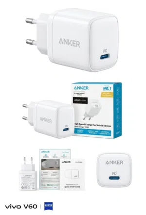 شاحن انكر الأصلي Anker 20W PD أسرع وأأمن شحن لموبايلك