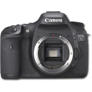 Canon 7D camera with 18–55mm lens