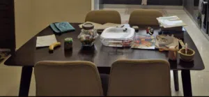 طاولة طعام 6كراسي ماليزي نظيف جدا