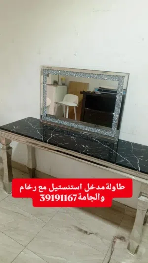 مدخل استنستيل مع رخامةجرانيت مع المنظرةشبةجديد