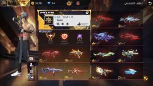 حساب فري فاير بسعر حرق