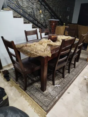 طاولة سفرة خشب مانجو