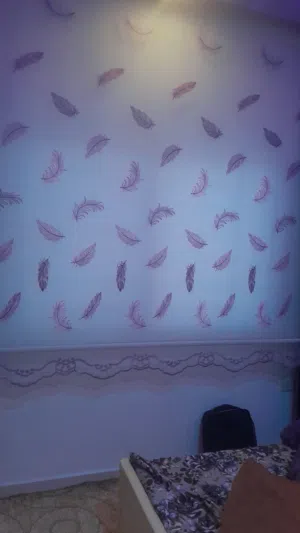 دبل رول تفصيل للبيع القياس 220 في 230 لون نهدي وابيض