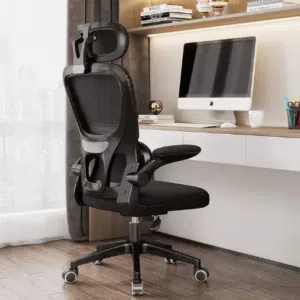 AA- GIO Manager Headrest White Black Mesh Chair