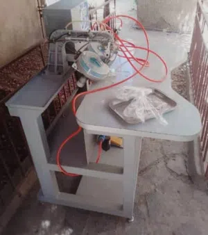 مكينة تركيب فصوص مع ماطور هواء