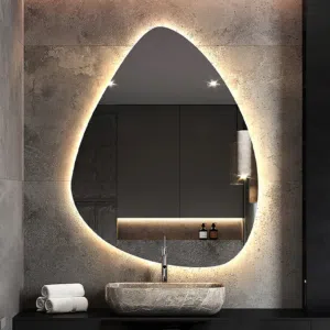 get brand new mirror with LED in custom size and custom shape