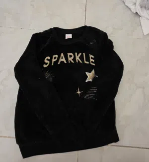 black sparkle Sweater for kids