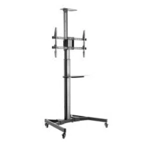 Stargold Mobile TV Cart Rolling TV Stand Trolley Cart Mobile With Lockable Wheels for 32 to 70 Inch,