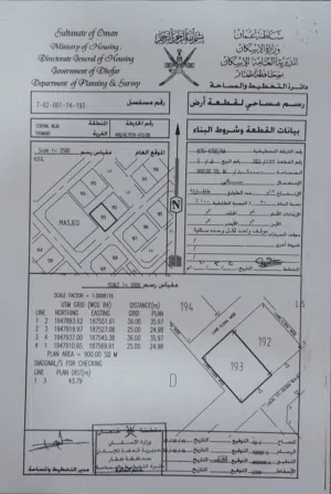 4 اراضي صك مربع ق ثمريت للبيع
