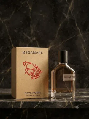 عطر Megamare من Orto Parisi بحجم 50 مل هو عطر يونيسكس فاخر يجسد قوة وانتعاش البحر بتركيبة بحرية مميز