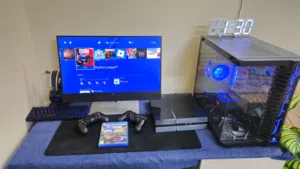 Sony Playstation 4 (standard) with 2 original controllers and Rocket league Collector's edition CD
