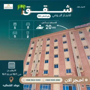 85 m2 2 Bedrooms Apartments for Rent in Dhofar Salala