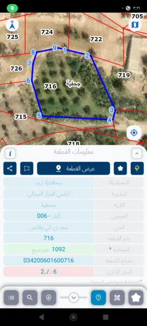 Residential Land for Sale in Irbid Johfiyeh