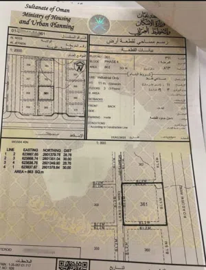 الجفنين الصناعيه أرض للبيع