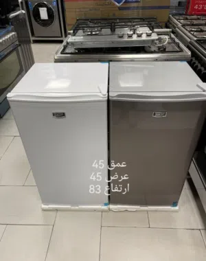 ثلاجه مكتبية نيوتن ناشونال الكتريك 90 لتر مع فريزر قفل توفير طاقة كفاءة تبريد عالية لون سلفر