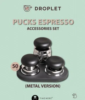 مجموعة ملحقات الإسبريسو Pucks من تايمور نسخة المعدن