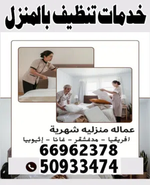 خدمات تنظيف بالمنزل
