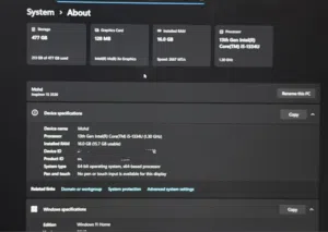 Dell inspiron 15 3530 i5 13 Gen, 16 gb ram, 120hz screen