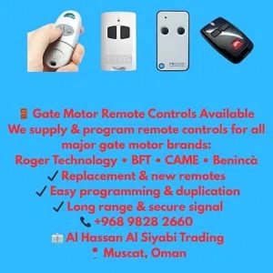 Gate motor remote control