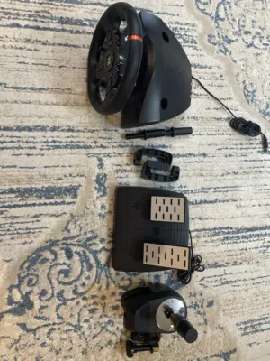 PS4 Steering Wheel Nitho Drive Pro with Pedals and Shifter – Good Condition