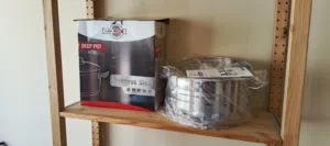طنجرة ستانلس ستيل 30 سنتيمتر جديدة تركي الصنف الأول Stainless Steel cooking pot 30cm brand new