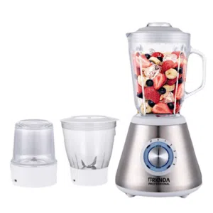 خلاط زجاجي 3 بـ 1 من الستانلس ستيل بـ 5 سرعات مختلفة ماركة B National