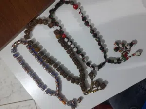 مسابح خرز مشغول يدوي  مسبحة النشامي الاردن الثلاث قطع ب 10 دنانير