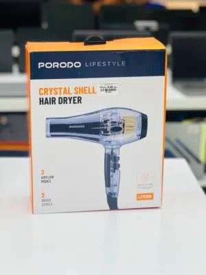 Porodo Crystal Shell Hair Dryer in Muscat / Brand New