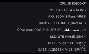 للبيع 3060ti